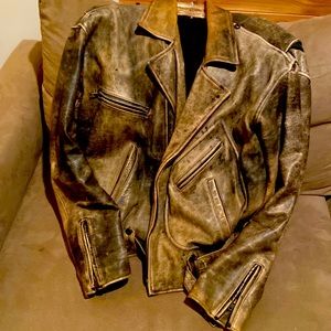 Selling leather motorcycle jacket